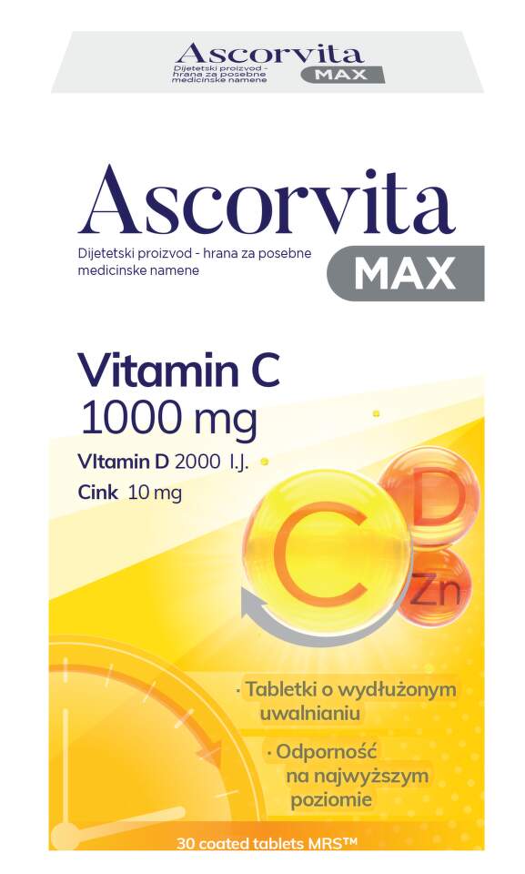 Ascorvita max 30 tableta Ascorvita max 30 tableta - Slika 1