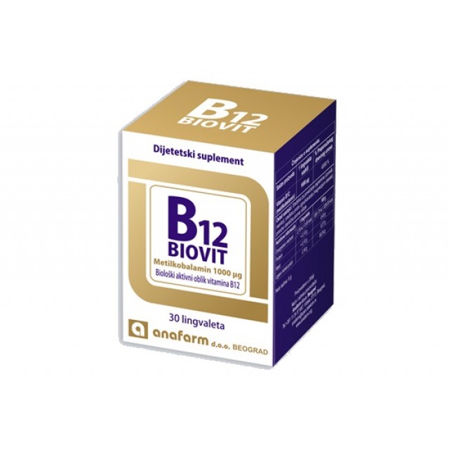 B12 Biovit 30 lingvaleta B12 Biovit 30 lingvaleta - Slika 1