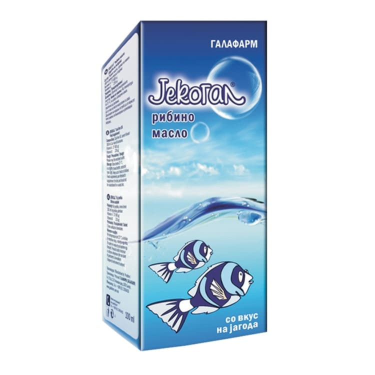 JEKOGAL RIBLJE ULJE SA UKUSOM JAGODE 100ML JEKOGAL RIBLJE ULJE SA UKUSOM JAGODE 100ML - Slika 1