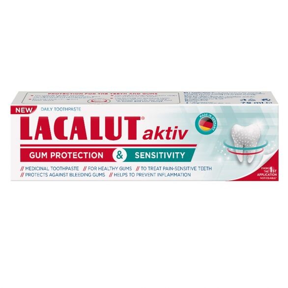 Lacalut Aktiv Sensitive pasta 75 ml Lacalut Aktiv Sensitive pasta 75 ml - Slika 1