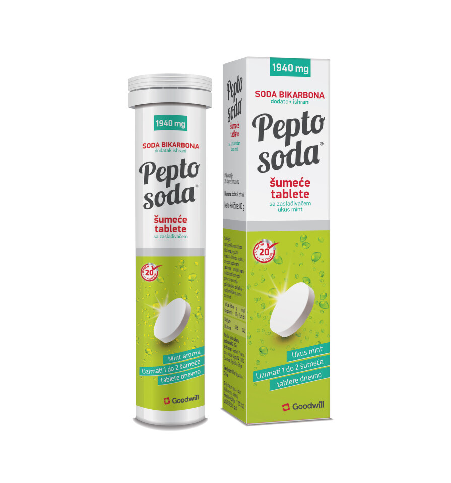 Pepto Soda Mint 20 šumećih tableta Pepto Soda Mint 20 šumećih tableta - Slika 1