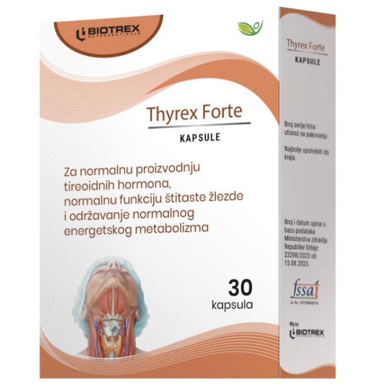 Thyrex Forte 30 kapsula Thyrex Forte 30 kapsula - Slika 1